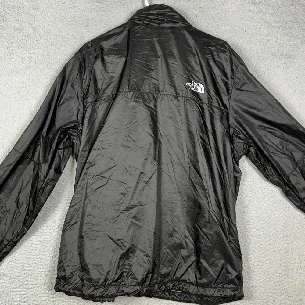 The North Face WindWall Jacket Mens XL Black Full Zip Windbreaker Long Sleeve